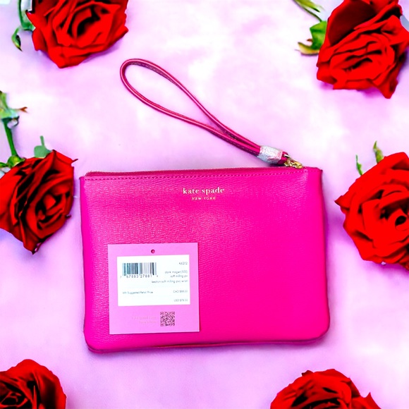 Kate Spade Hot Pink wristlet - Picture 1 of 1